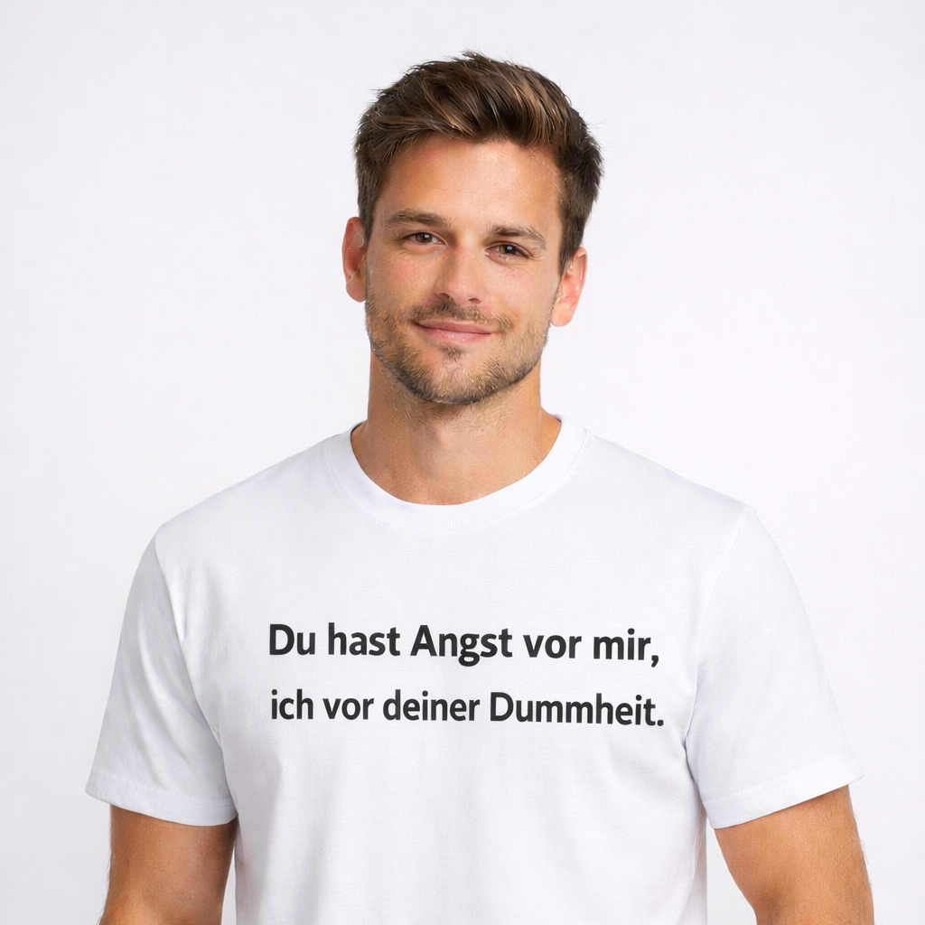 Du hast Angst vor mir, ich vor deiner Dummheit
